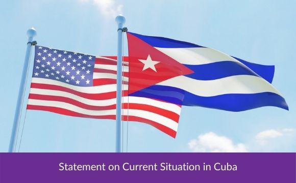 Statement by President Jose F. Valencia on Current Situation in Cuba
